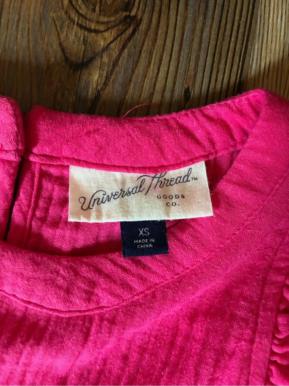 Universal Thread Hot Pink Ruffle Sleeve Maxi Dress - Picture 3 of 4